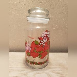 Throwback 80's Strawberry Shortcake Glass Jar